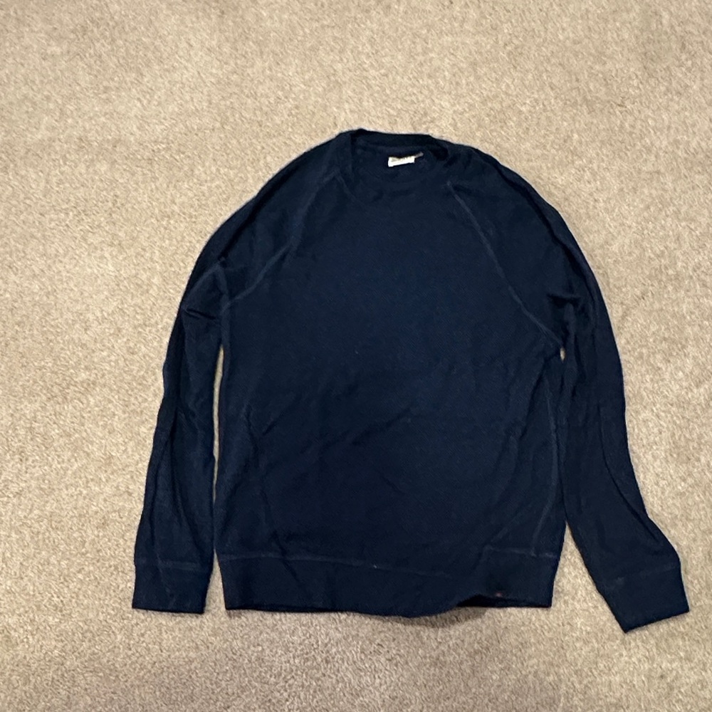 Faherty Men's Midnight Blue Crewneck Sweatshirt